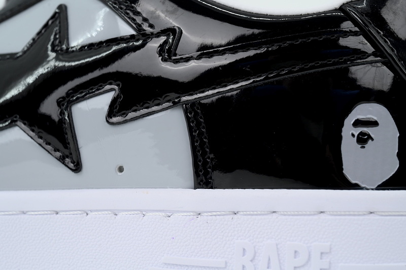 【AD1BP】黑浅灰 跑量款芭比猿猴低帮 OXZ-SHMX30-4911P BATHING APE Black Light Gray