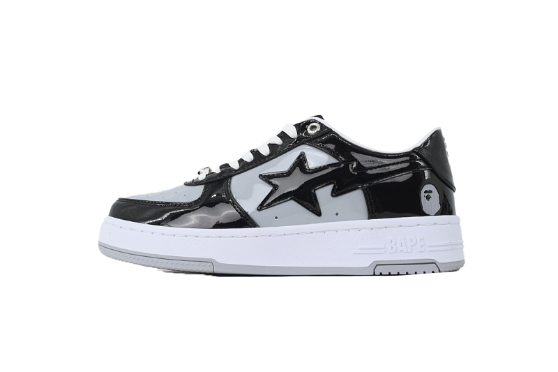 【AD1BP】黑浅灰 跑量款芭比猿猴低帮 OXZ-SHMX30-4911P BATHING APE Black Light Gray