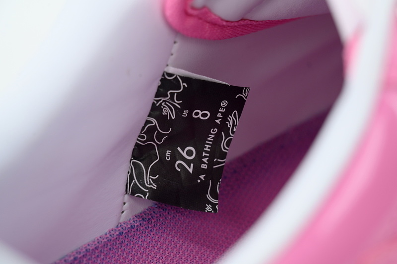 yupoo_296396_12206b3c.jpg 【AD1BP】桃红/白 跑量款芭比猿猴低帮 OXZ-SHMX30-491P BATHING APE Peach Red/ White