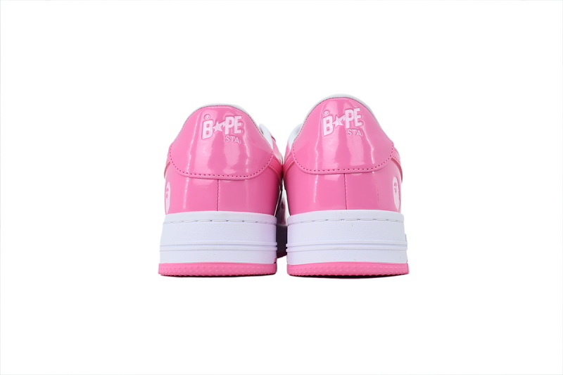 yupoo_296396_a6cf98ce.jpg 【AD1BP】桃红/白 跑量款芭比猿猴低帮 OXZ-SHMX30-491P BATHING APE Peach Red/ White