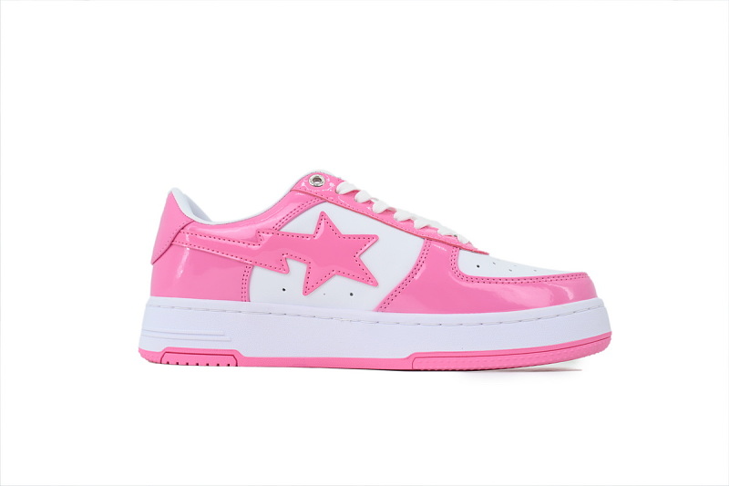 yupoo_296396_ced3f3c8.jpg 【AD1BP】桃红/白 跑量款芭比猿猴低帮 OXZ-SHMX30-491P BATHING APE Peach Red/ White