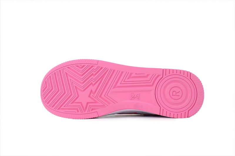 yupoo_296396_e5121997.jpg 【AD1BP】桃红/白 跑量款芭比猿猴低帮 OXZ-SHMX30-491P BATHING APE Peach Red/ White