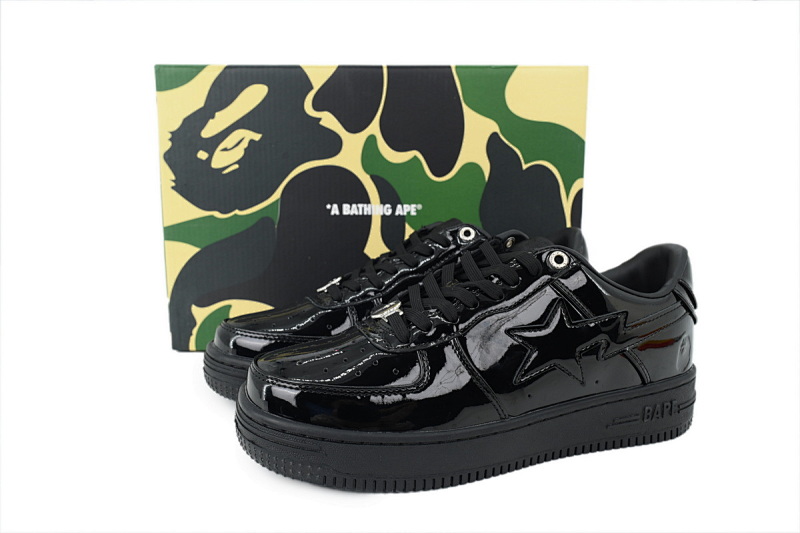 yupoo_296425_2779e866.jpg 【AD1BP】镜面黑 跑量款芭比猿猴低帮 1G30-191-010 BATHING APE Mirror Black