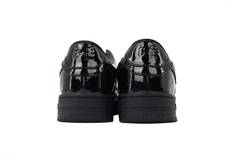 yupoo_296425_dd0f3a9e.jpg 【AD1BP】镜面黑 跑量款芭比猿猴低帮 1G30-191-010 BATHING APE Mirror Black
