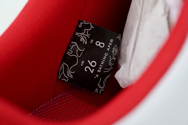 yupoo_296454_2c52db9e.jpg 【AD1BP】红白大星 跑量款芭比猿猴低帮板鞋 OZXSHMX 91314M BATHING APE Red And White Big Star