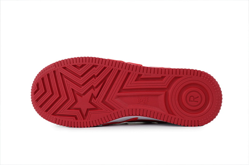yupoo_296454_76ce1ae6.jpg 【AD1BP】红白大星 跑量款芭比猿猴低帮板鞋 OZXSHMX 91314M BATHING APE Red And White Big Star