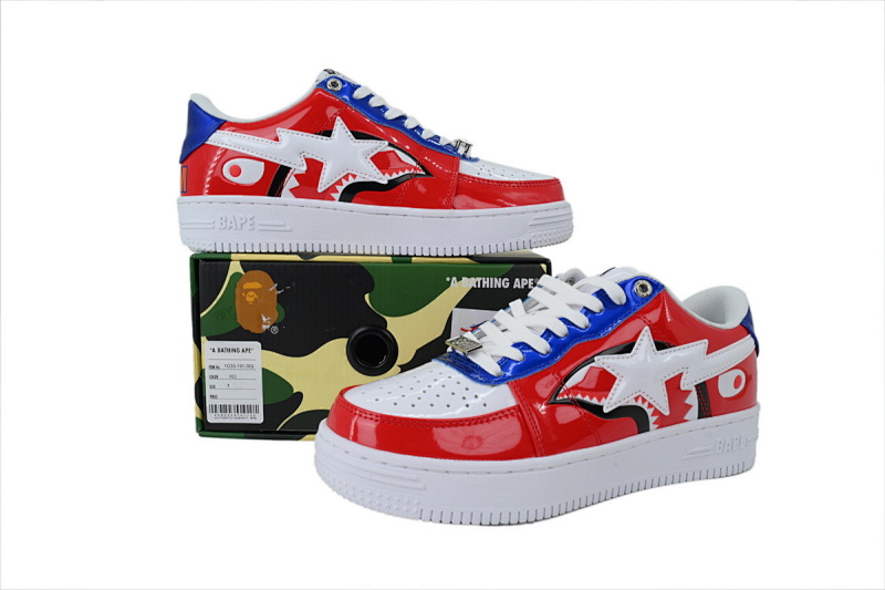 yupoo_296539_23e3ad31.jpg 【AD1BP】红鲨鱼 跑量款芭比猿猴低帮板鞋 IG30-191-002 BATHING APE Red Shark