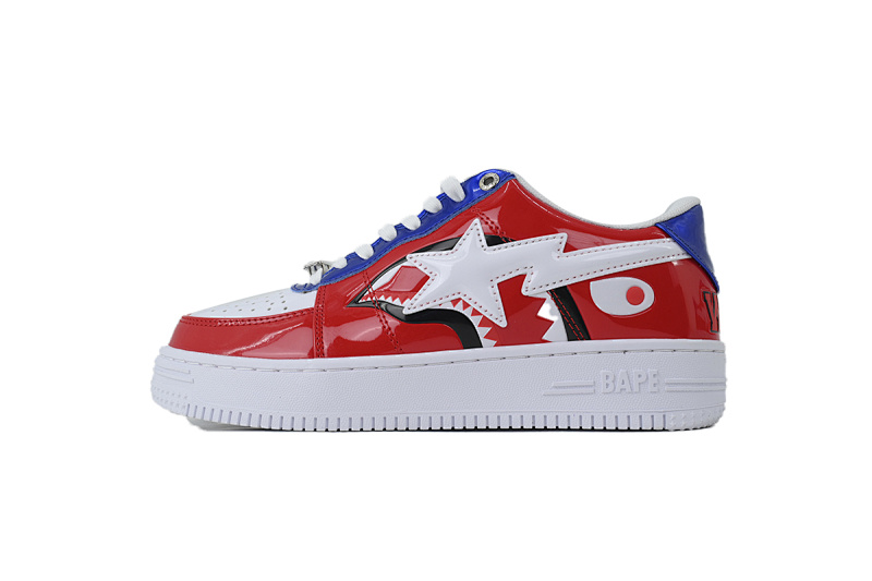 【AD1BP】红鲨鱼  跑量款芭比猿猴低帮板鞋 IG30-191-002  BATHING APE Red Shark