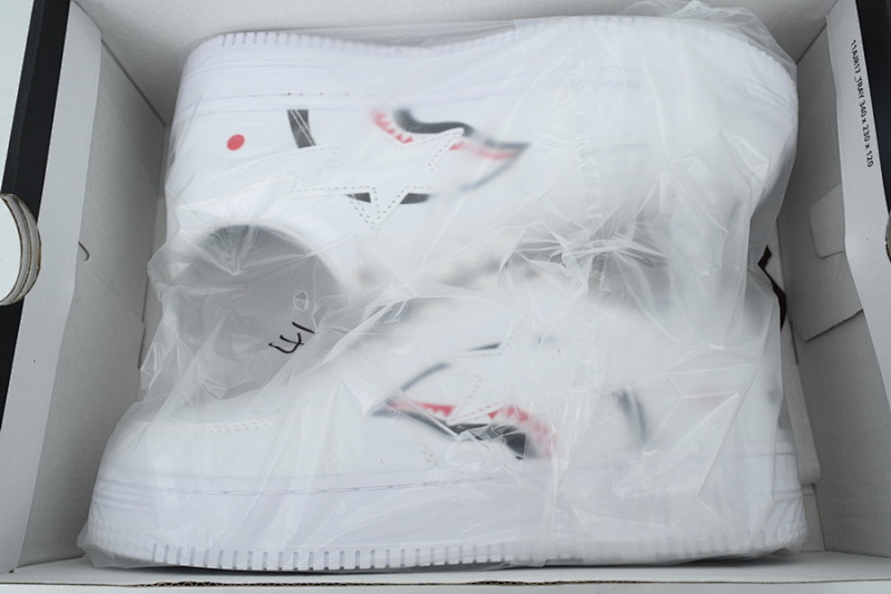 【AD1BP】白鲨鱼联名 跑量款芭比猿猴低帮板鞋 IG73-191-914 BATHING APE White Shark Collaboration