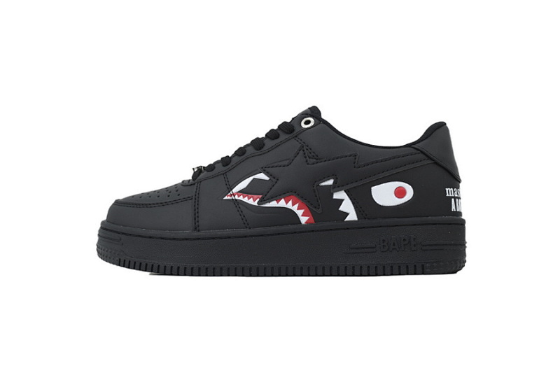 【AD1BP】黑鲨鱼联名 跑量款芭比猿猴低帮板鞋 IG73-191-914 BATHING APE Black Shark Collaboration