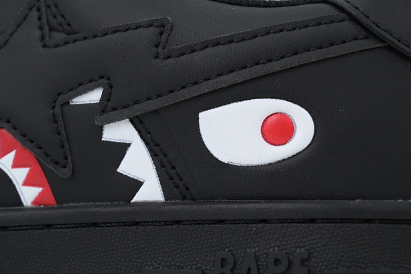 【AD1BP】黑鲨鱼联名 跑量款芭比猿猴低帮板鞋 IG73-191-914 BATHING APE Black Shark Collaboration