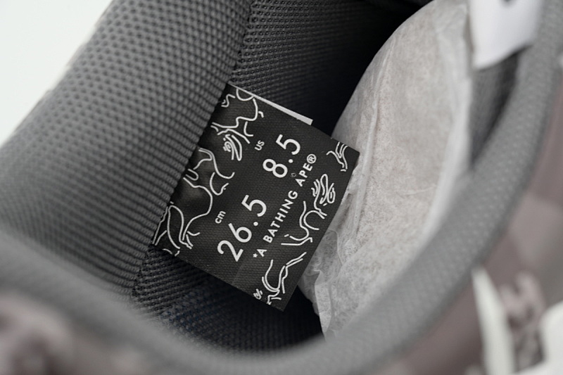 【AD1BP】深灰迷彩  跑量款芭比猿猴低帮板鞋  OZX-SHM931- 911P BATHING APE  Dark Gray Camouflage