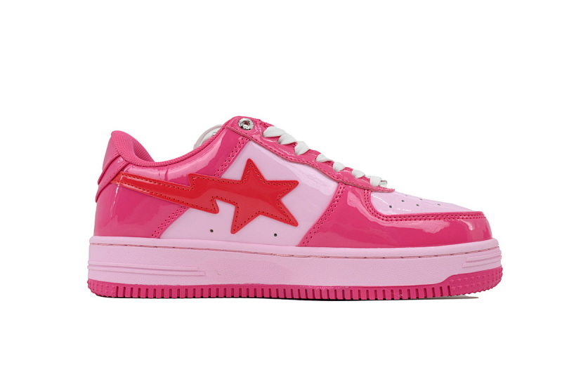 【AD1BP】玖红卡通 跑量款芭比猿猴低帮板鞋 1H20-191-046 M A Bathing Ape Bape Nine Red Cartoon