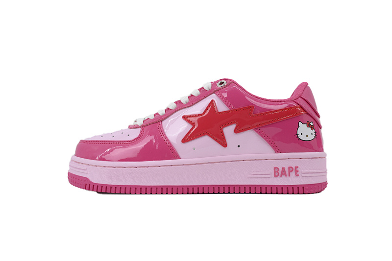 【AD1BP】玖红卡通 跑量款芭比猿猴低帮板鞋 1H20-191-046 M A Bathing Ape Bape Nine Red Cartoon