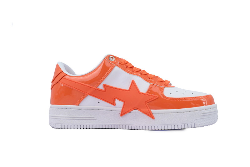 【AD1BP】白桔红大星 跑量款芭比猿猴低帮板鞋 OZXSHMX91310N A BATHING APE Bape STA