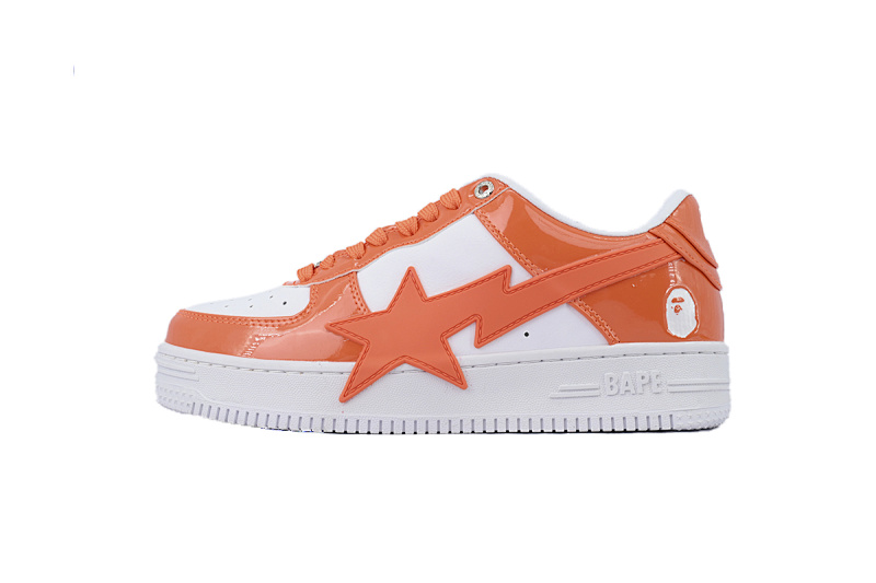 【AD1BP】白桔红大星 跑量款芭比猿猴低帮板鞋 OZXSHMX91310N A BATHING APE Bape STA