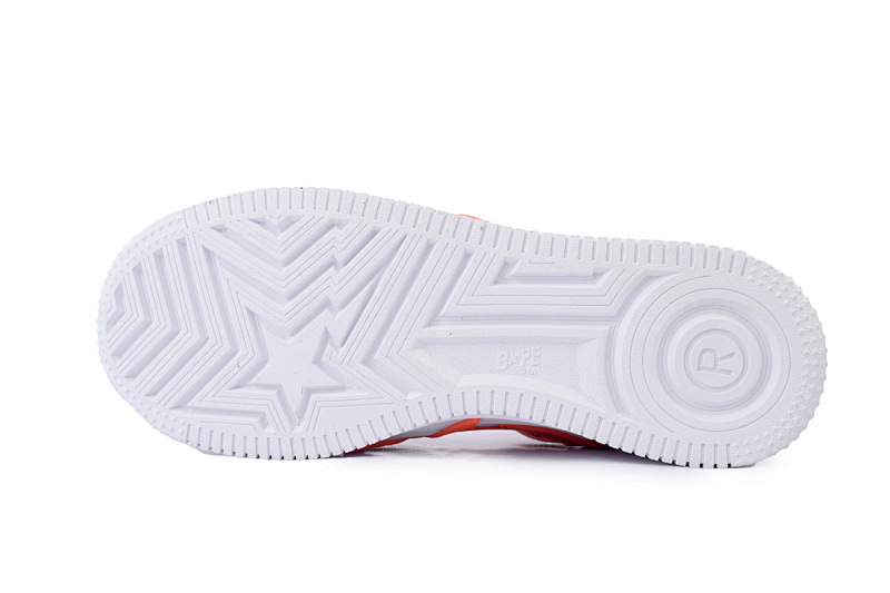 【AD1BP】白桔红大星 跑量款芭比猿猴低帮板鞋 OZXSHMX91310N A BATHING APE Bape STA