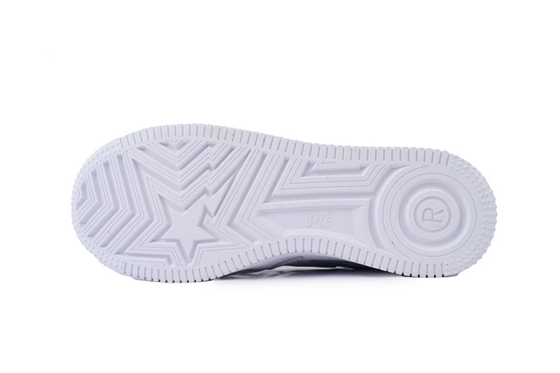 【AD1BP】白灰大勾 跑量款芭比猿猴低帮板鞋 OZXSHMX91310N A BATHING APE Bape STA