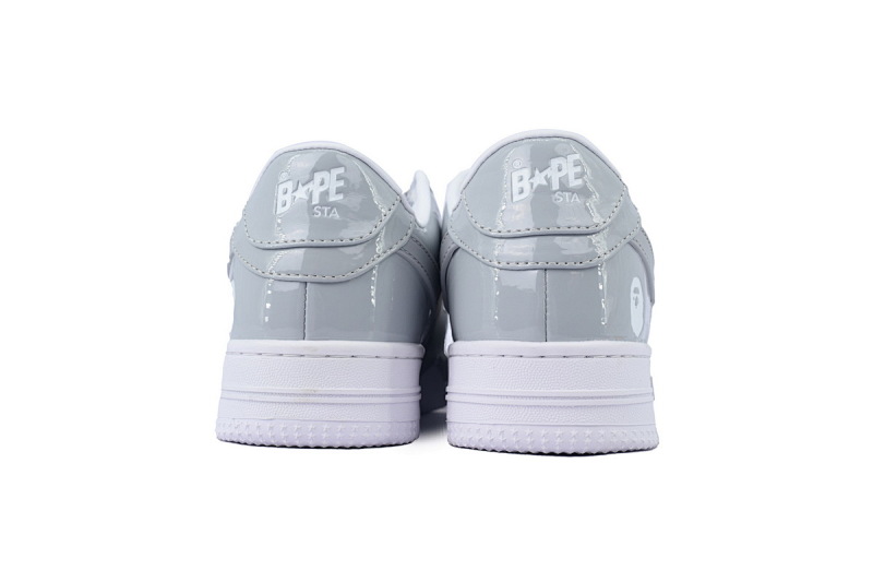 【AD1BP】白灰大勾 跑量款芭比猿猴低帮板鞋 OZXSHMX91310N A BATHING APE Bape STA