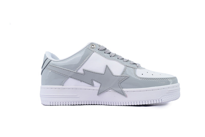【AD1BP】白灰大勾 跑量款芭比猿猴低帮板鞋 OZXSHMX91310N A BATHING APE Bape STA