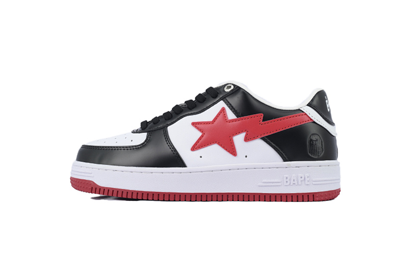 【AD1BP】白黑红 跑量款芭比猿猴低帮板鞋 OZXSHM-191-303M A BATHING APE Bape STA