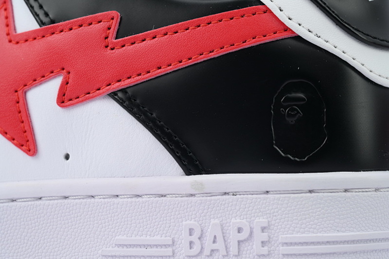 【AD1BP】白黑红 跑量款芭比猿猴低帮板鞋 OZXSHM-191-303M A BATHING APE Bape STA