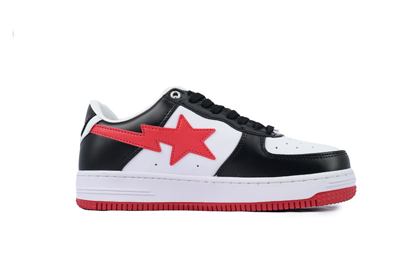 【AD1BP】白黑红 跑量款芭比猿猴低帮板鞋 OZXSHM-191-303M A BATHING APE Bape STA