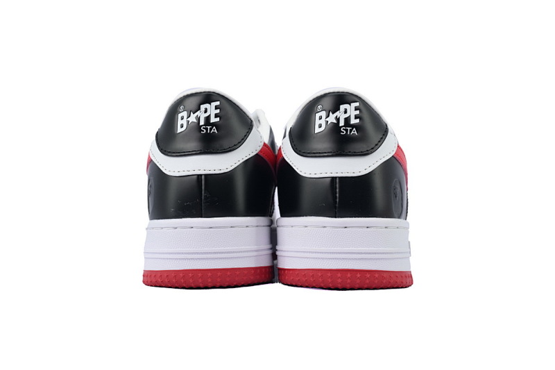 【AD1BP】白黑红 跑量款芭比猿猴低帮板鞋 OZXSHM-191-303M A BATHING APE Bape STA