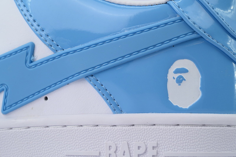 【AD1BP】白蓝大星 跑量款芭比猿猴低帮板鞋 OZXSHMX91310N A BATHING APE Bape STA