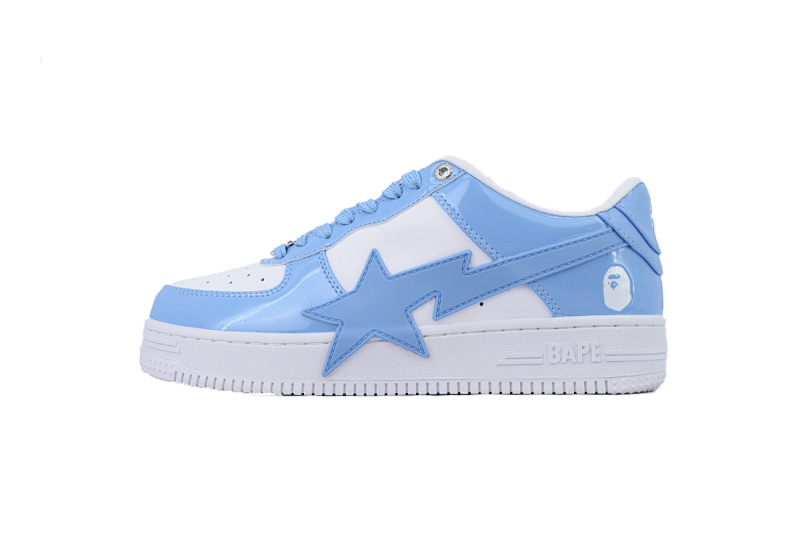 【AD1BP】白蓝大星 跑量款芭比猿猴低帮板鞋 OZXSHMX91310N A BATHING APE Bape STA