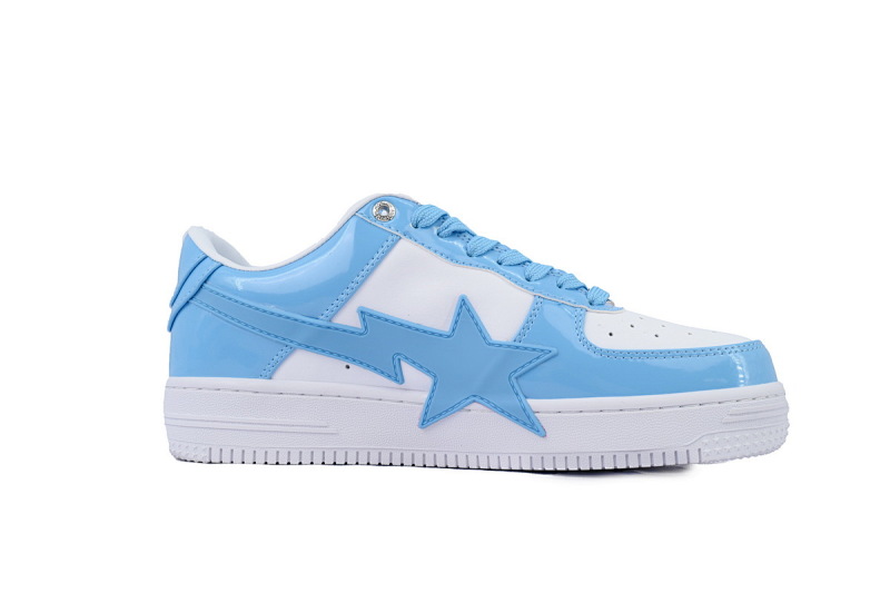 【AD1BP】白蓝大星 跑量款芭比猿猴低帮板鞋 OZXSHMX91310N A BATHING APE Bape STA