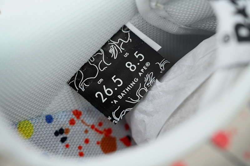 【AD1BP】米白3D 跑量款芭比猿猴低帮板鞋 1I20-191-009 A BATHING APE Bape STA