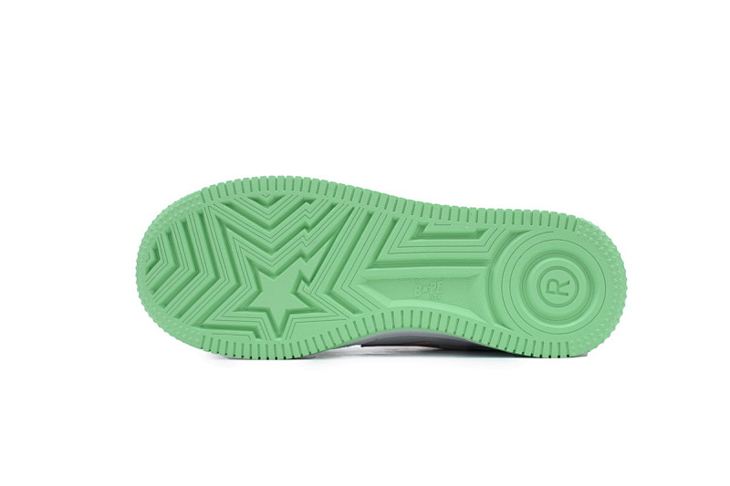 【AD1BP】绿粉皮面 跑量款芭比猿猴低帮板鞋 1H70-191-055 A BATHING APE Bape STA