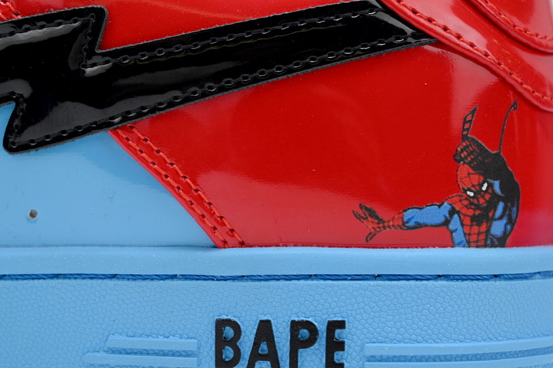 【AD1BP】蜘蛛侠 跑量款芭比猿猴低帮板鞋 1I73-191-916 A BATHING APE Bape STA