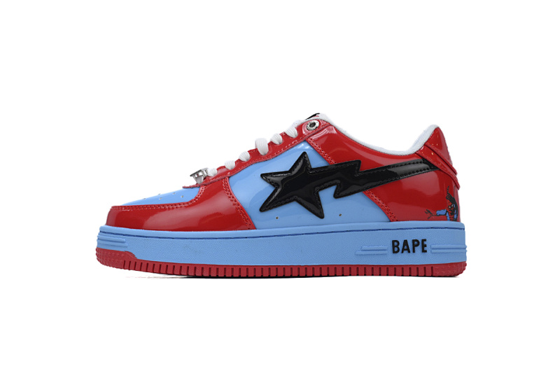 【AD1BP】蜘蛛侠 跑量款芭比猿猴低帮板鞋 1I73-191-916 A BATHING APE Bape STA