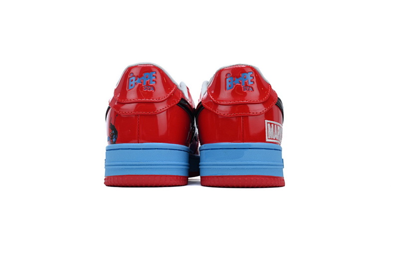 【AD1BP】蜘蛛侠 跑量款芭比猿猴低帮板鞋 1I73-191-916 A BATHING APE Bape STA