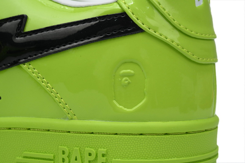 【AD1BP】绿镜黑勾 跑量款芭比猿猴低帮板鞋 1H70-101-001 A BATHING APE Bape STA