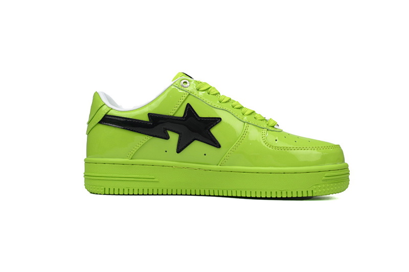 【AD1BP】绿镜黑勾 跑量款芭比猿猴低帮板鞋 1H70-101-001 A BATHING APE Bape STA