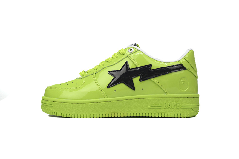 【AD1BP】绿镜黑勾 跑量款芭比猿猴低帮板鞋 1H70-101-001 A BATHING APE Bape STA