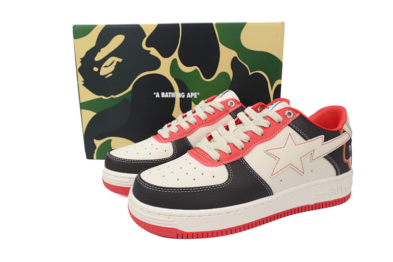 【AD1BP】熊宝宝 跑量款芭比猿猴低帮板鞋 0607FS-001 Kanye West x A BATHING APE BapeSTA
