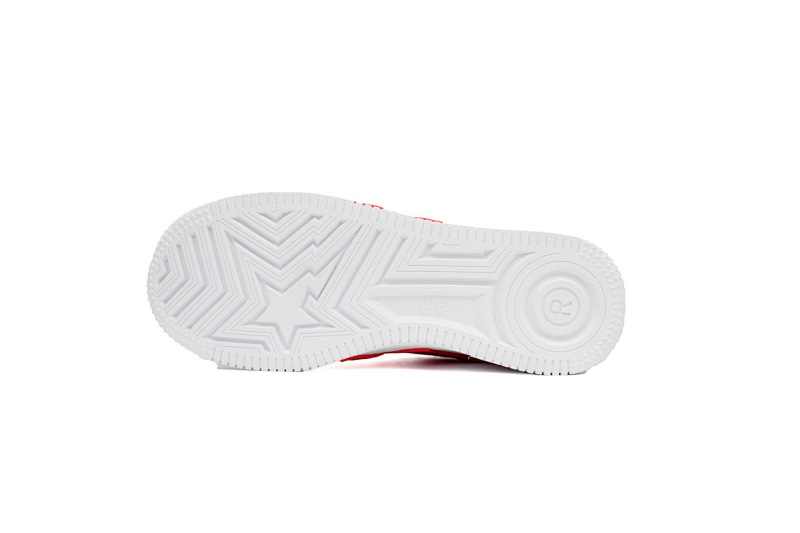 【AD1BP】白红大星 跑量款芭比猿猴漫威系列低帮板鞋 OZXSHM 191 306M A Bathing Ape Bape Sta Low White Red Star