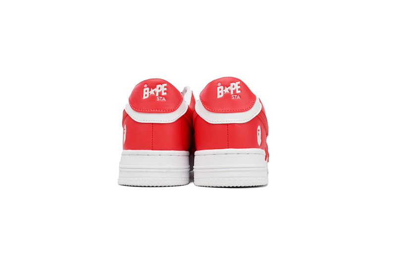 【AD1BP】白红大星 跑量款芭比猿猴漫威系列低帮板鞋 OZXSHM 191 306M A Bathing Ape Bape Sta Low White Red Star