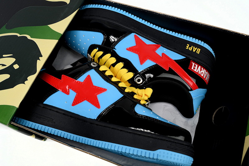 【AD1BP】黑寡妇 跑量款芭比猿猴漫威系列低帮板鞋 1I73-291-907 A Bathing Ape Bape Sta Low Black Widow