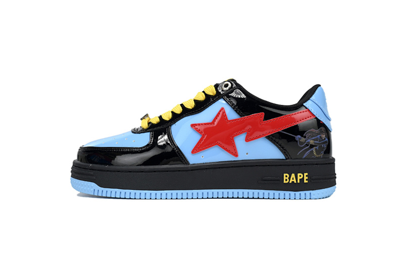【AD1BP】黑寡妇 跑量款芭比猿猴漫威系列低帮板鞋 1I73-291-907 A Bathing Ape Bape Sta Low Black Widow
