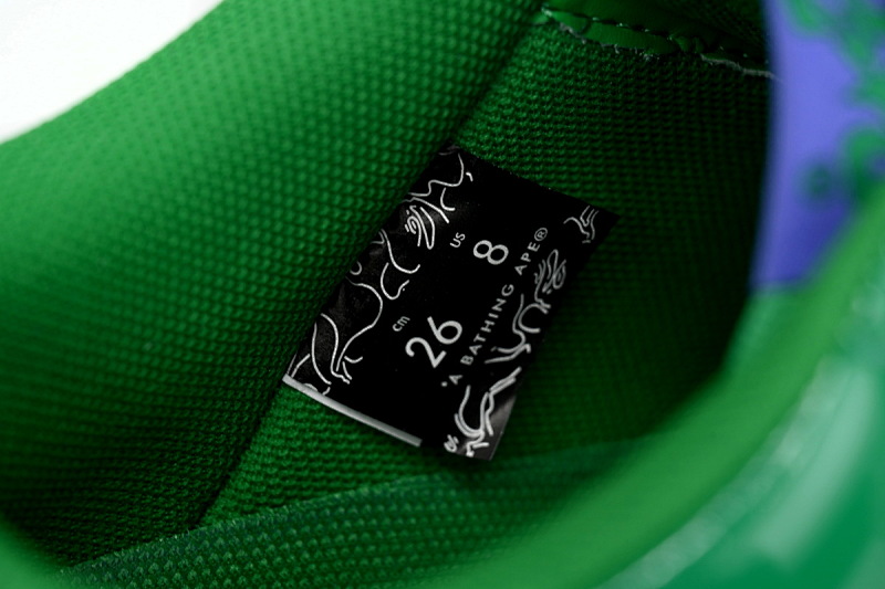 【AD1BP】绿巨人 跑量款芭比猿猴漫威系列低帮板鞋 1I73-291-904 A Bathing Ape Bape Sta Low The Hulk
