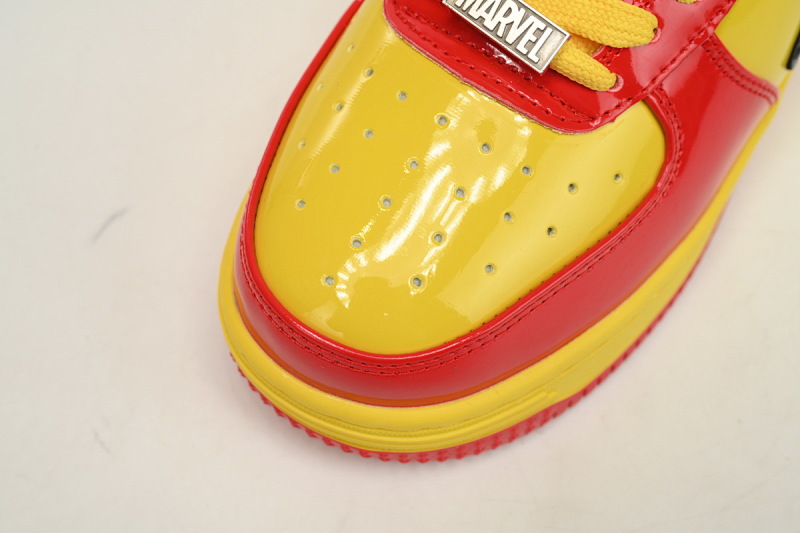 【AD1BP】钢铁侠 跑量款芭比猿猴漫威系列低帮板鞋 1I73-291-902 A Bathing Ape Bape Sta Low Lron Man