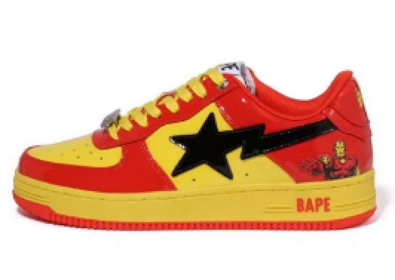 【AD1BP】钢铁侠 跑量款芭比猿猴漫威系列低帮板鞋 1I73-291-902 A Bathing Ape Bape Sta Low Lron Man