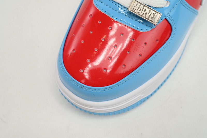 【AD1BP】美国队长 跑量款芭比猿猴漫威系列低帮板鞋 1I73-291-903 A Bathing Ape Bape Sta Low Captain America