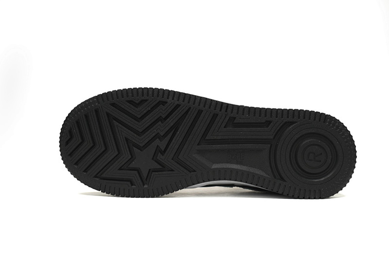 【AD1BP】黑白熊猫 跑量款芭比猿猴低帮板鞋 1H70-191-001 A Bathing Ape Bape Sta Low Black White