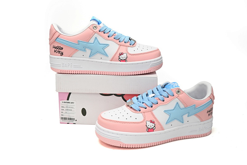 【AD1BP】卡通-36 跑量款芭比猿猴低帮板鞋 1H73-191-913 A Bathing Ape Bape Sta Low Cartoon